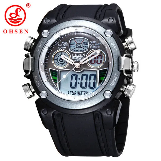 OHSEN Waterproof Diver Military Wristwatch