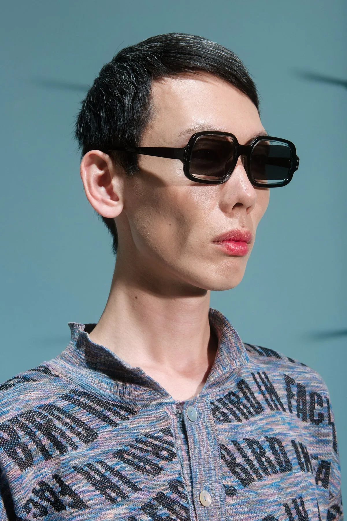 OLGA SUNGLASSES IN BLACK BY Henrik Vibskov