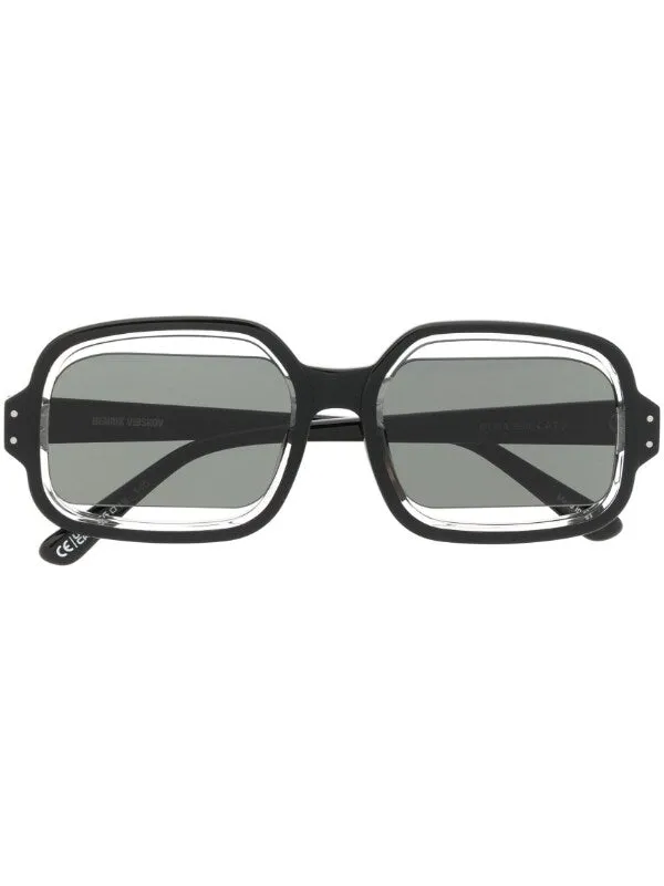 OLGA SUNGLASSES IN BLACK BY Henrik Vibskov