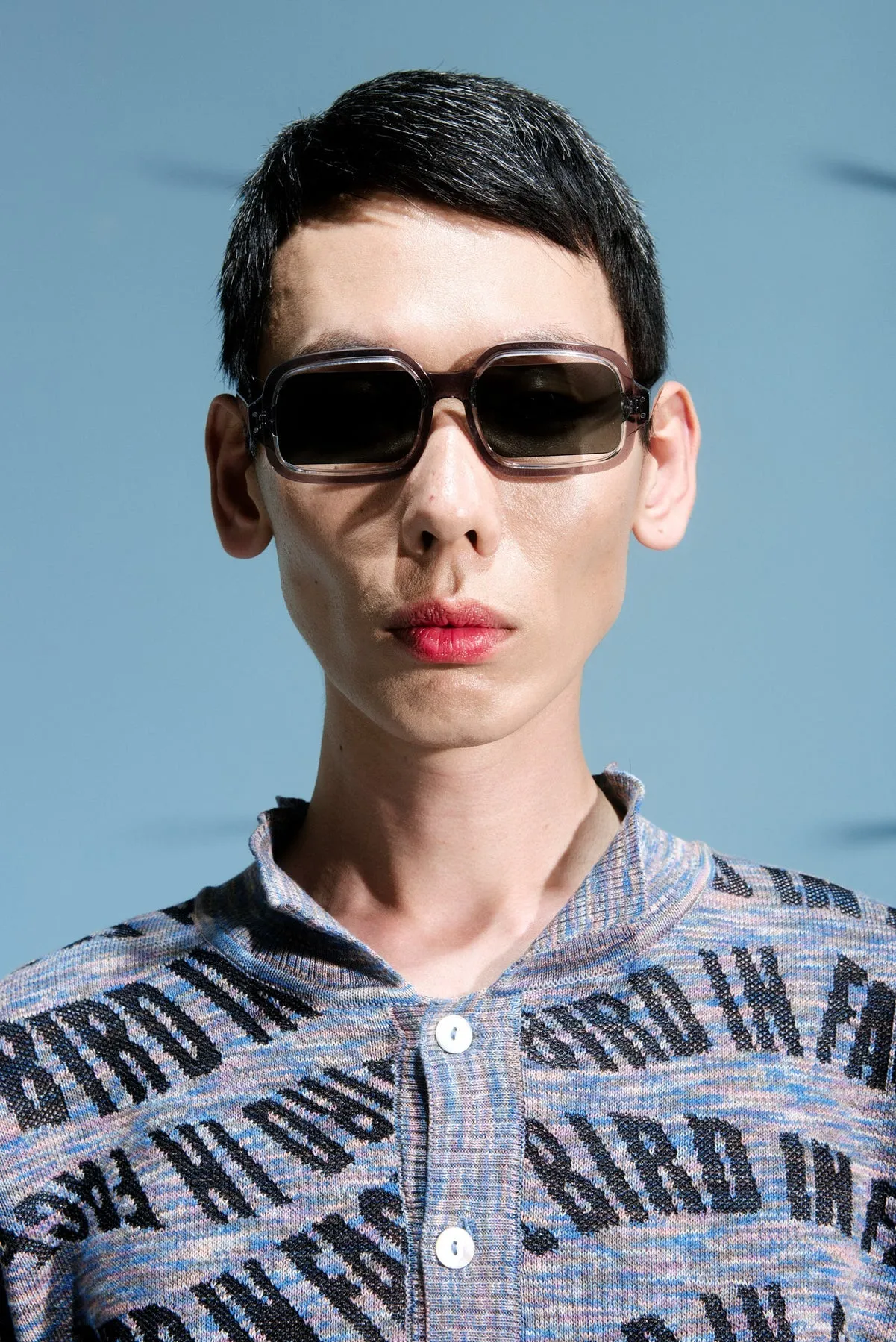 OLGA SUNGLASSES IN TRANSPARENT BY Henrik Vibskov