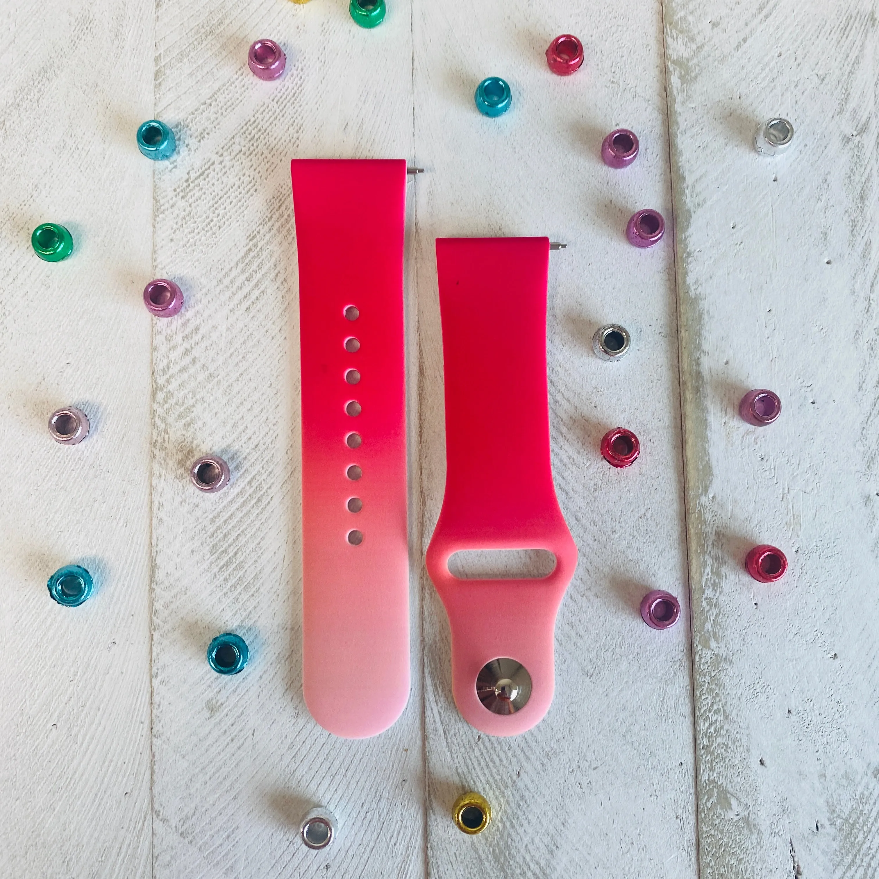 Ombre'  Print Silicone Band For Fitbit Versa 1/2 Multiple Colors Available