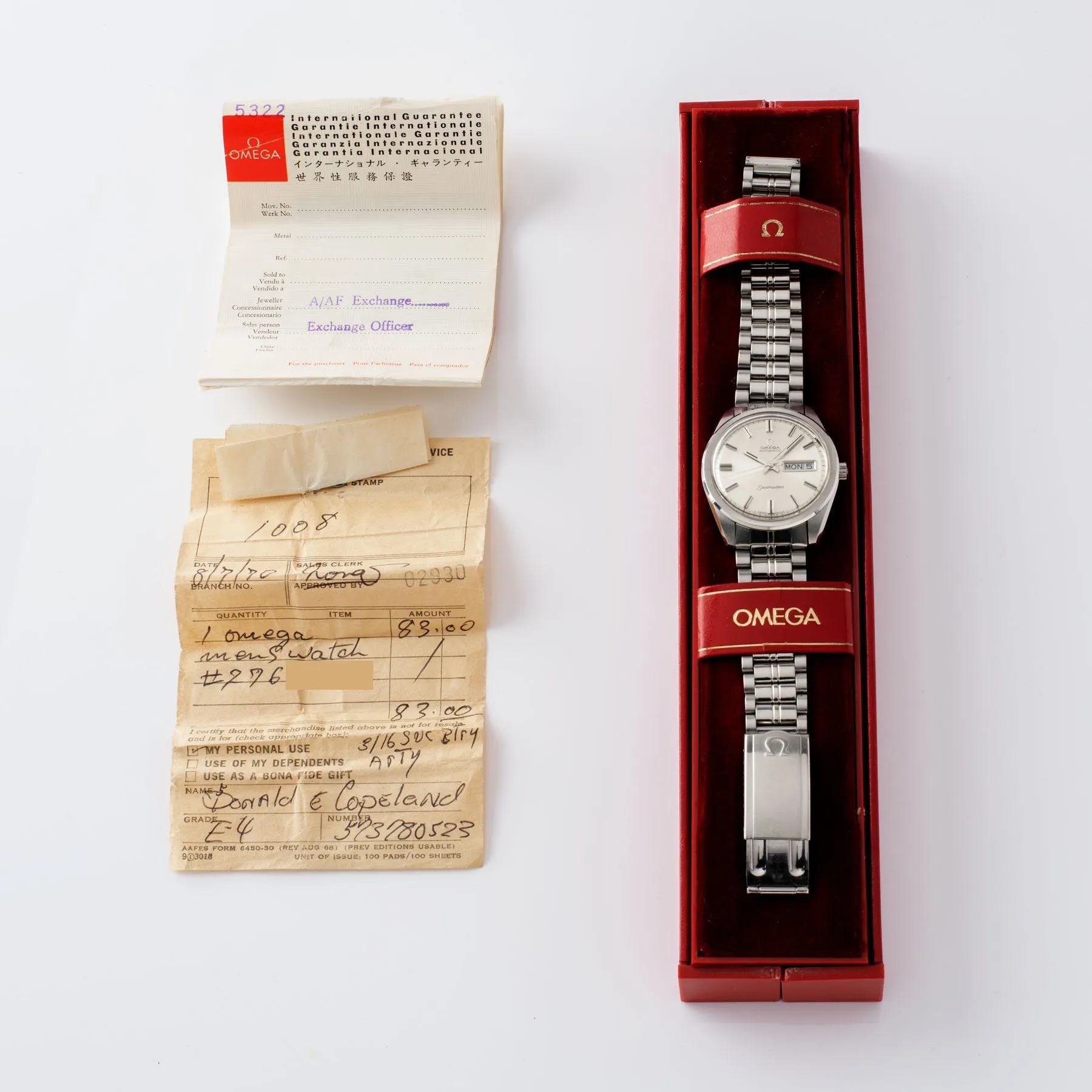 Omega Seamaster Dress Watch Ref 166 032