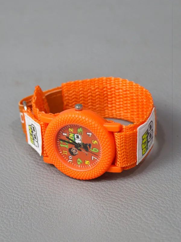 Orange Ben 10 Wrist Watch For Boys KWW21