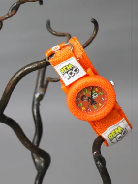 Orange Ben 10 Wrist Watch For Boys KWW21