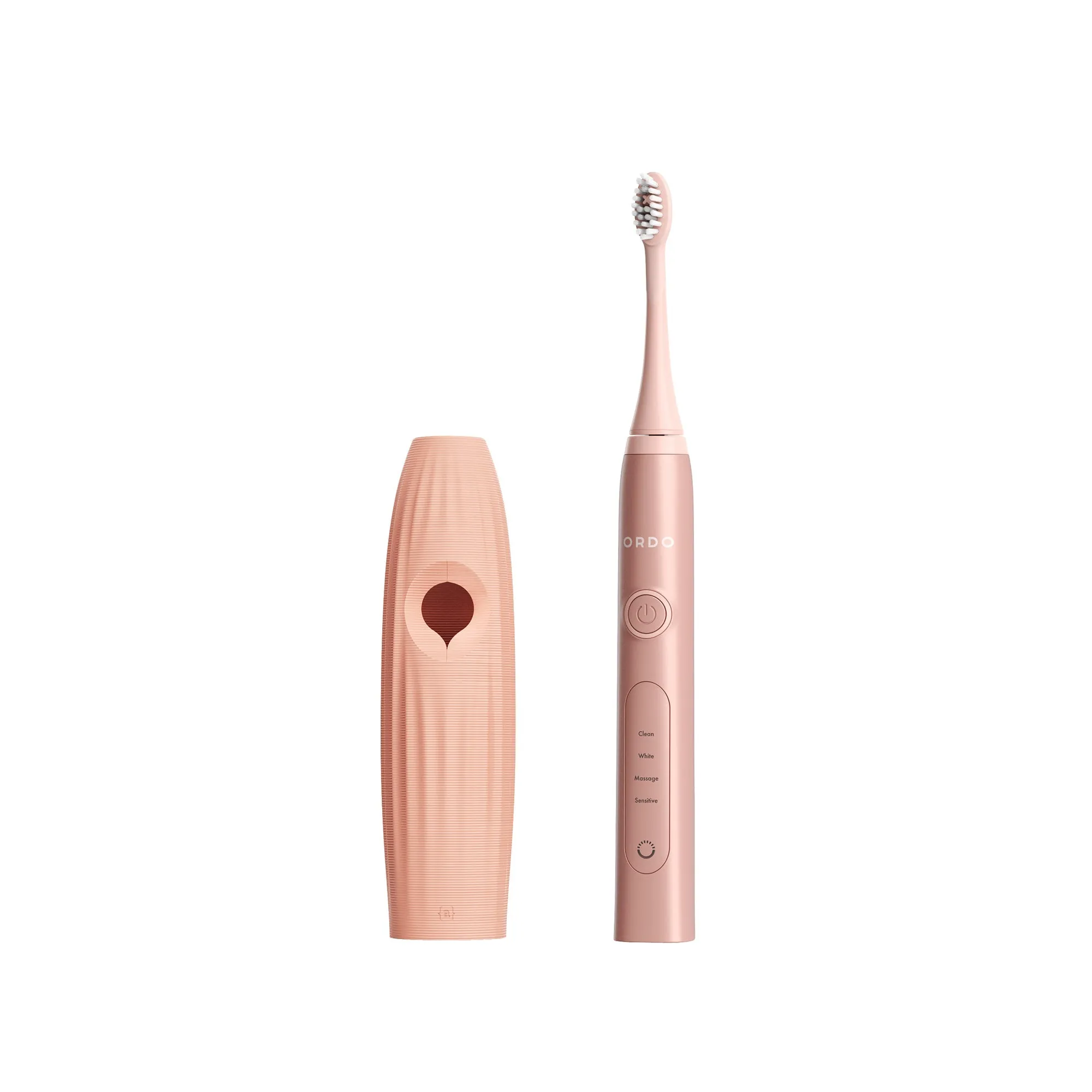 Ordo Sonic  Toothbrush & {access}ories Handle - Apricot Curved Small Vertical