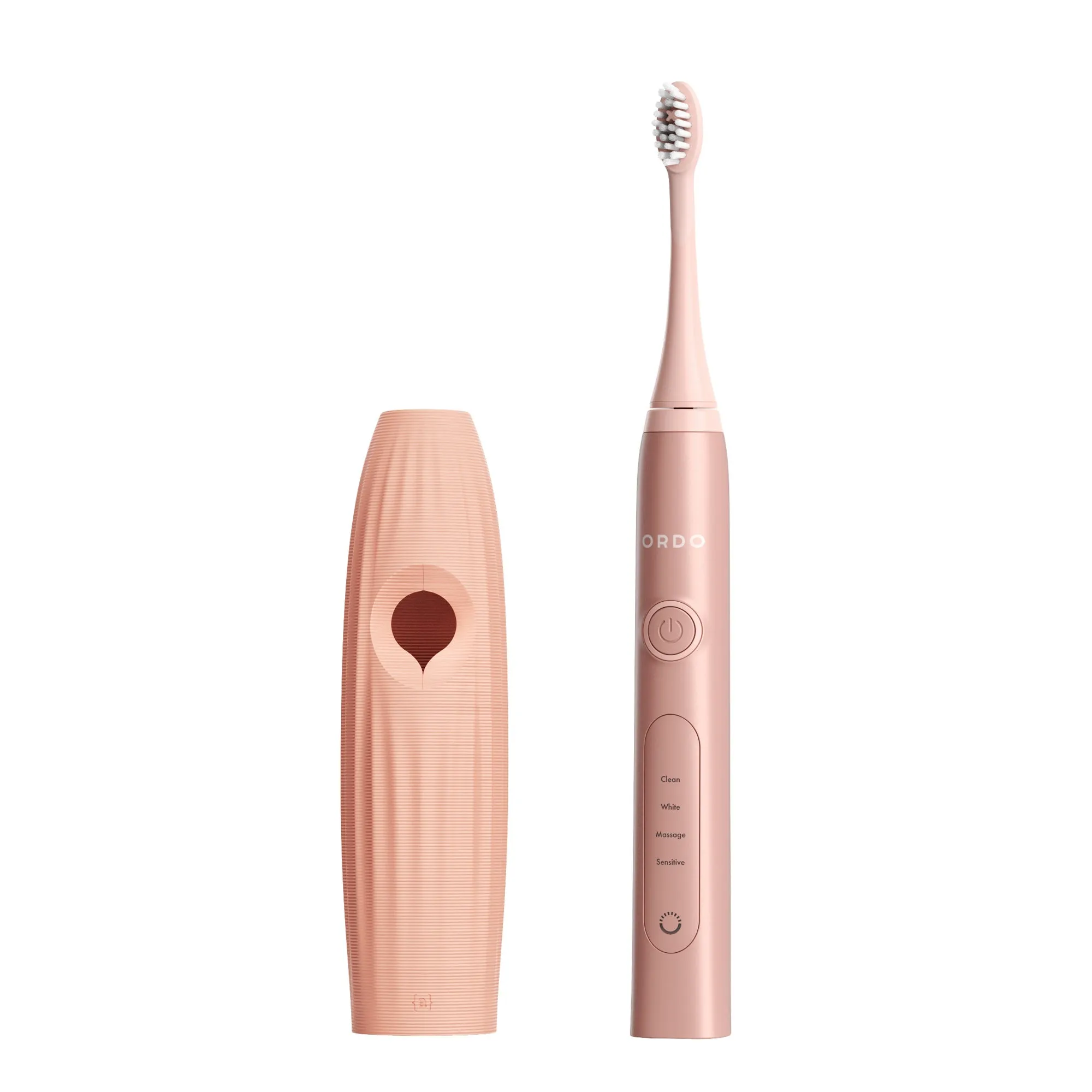 Ordo Sonic  Toothbrush & {access}ories Handle - Apricot Curved Small Vertical