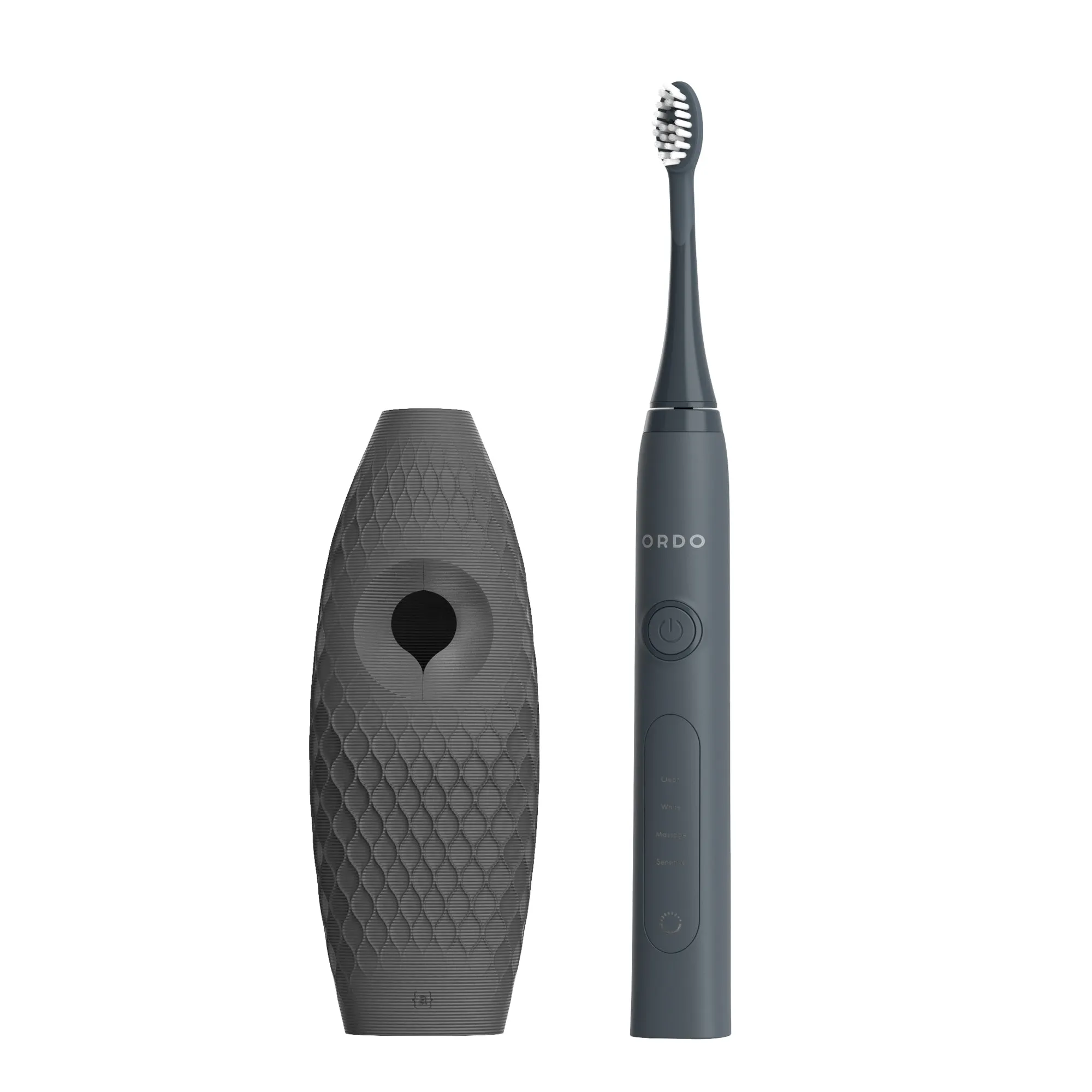 Ordo Sonic  Toothbrush & {access}ories Handle - Charcoal Hemispherical Large Diamond