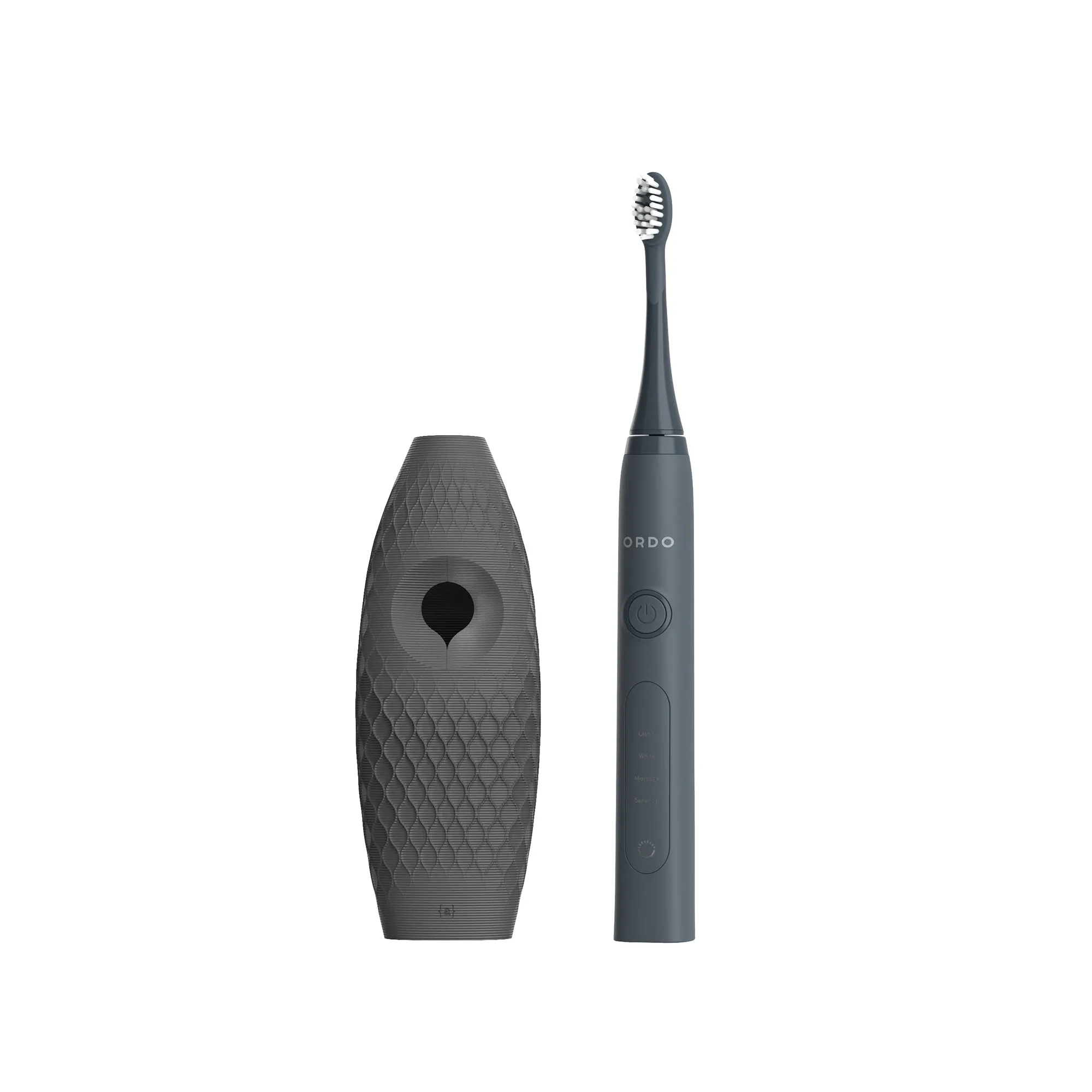 Ordo Sonic  Toothbrush & {access}ories Handle - Charcoal Hemispherical Large Diamond