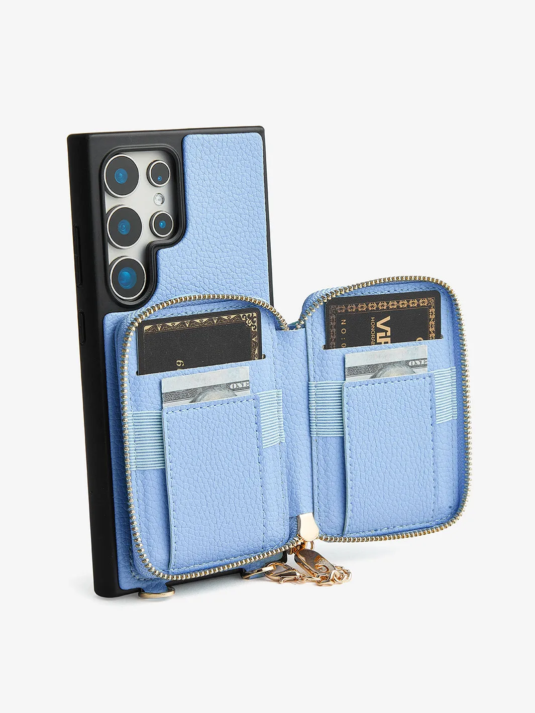 Original Design Set- Samsung Galaxy Detachable Wireless Charging Crossbody Wallet Phone Case Set