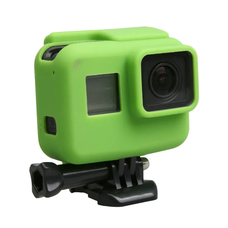 Original for GoPro HERO5 Silicone Border Frame Mount Housing Protective Case Cover Shell(Green)