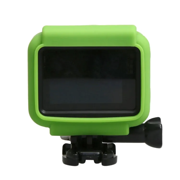 Original for GoPro HERO5 Silicone Border Frame Mount Housing Protective Case Cover Shell(Green)