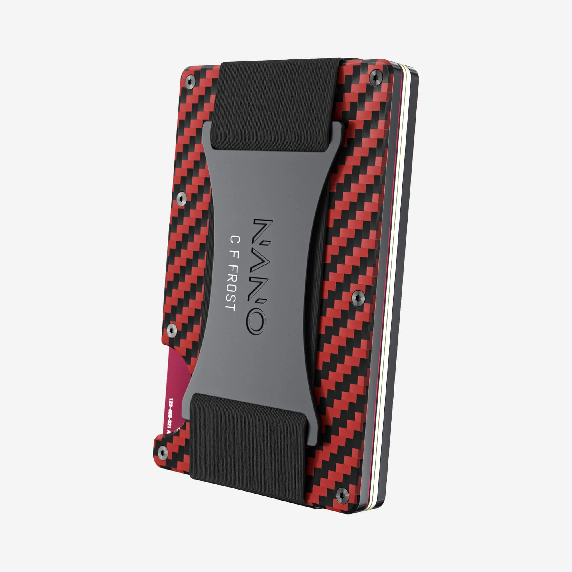 Personalised Cash Strap Wallet (Diablo Red/Stealth Black)