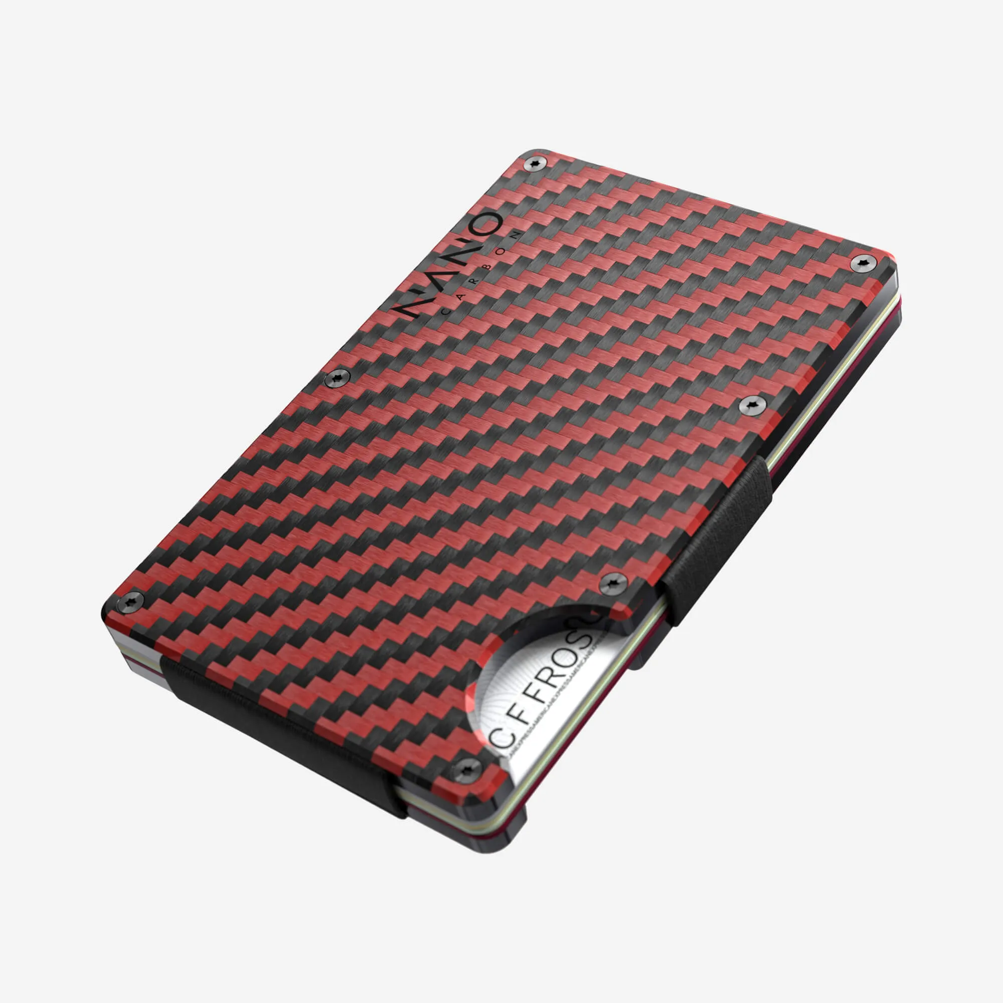 Personalised Cash Strap Wallet (Diablo Red/Stealth Black)