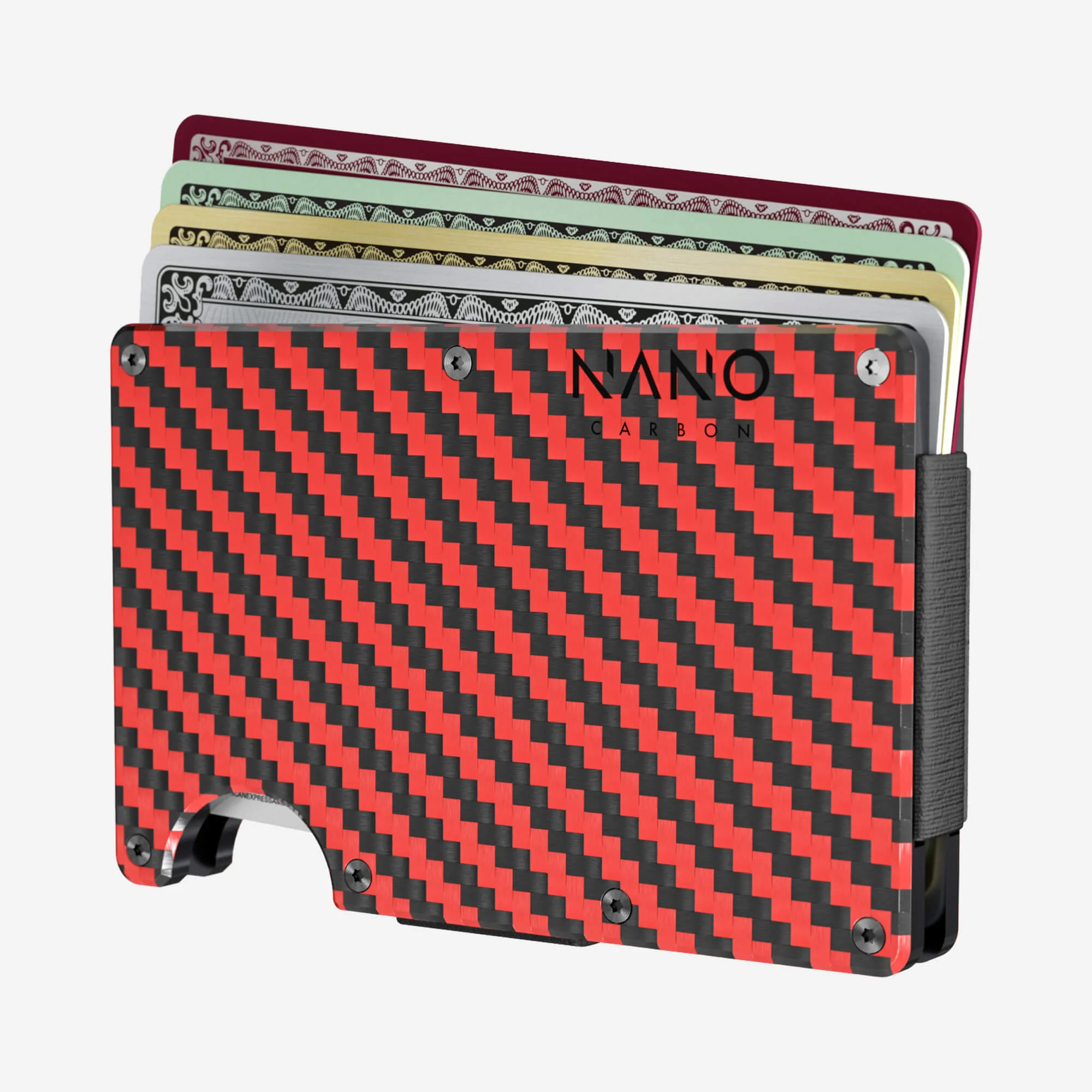 Personalised Cash Strap Wallet (Diablo Red/Stealth Black)