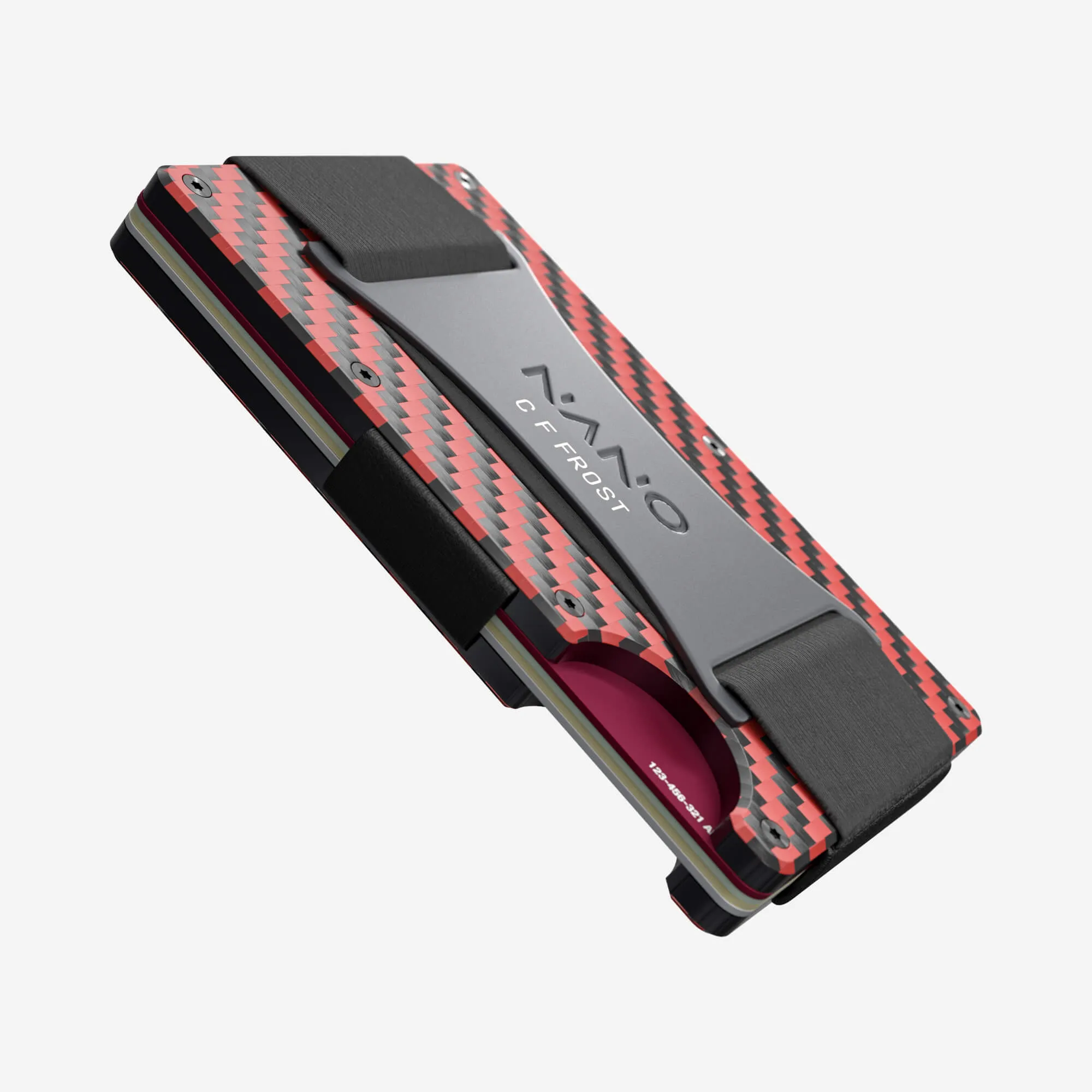 Personalised Cash Strap Wallet (Diablo Red/Stealth Black)