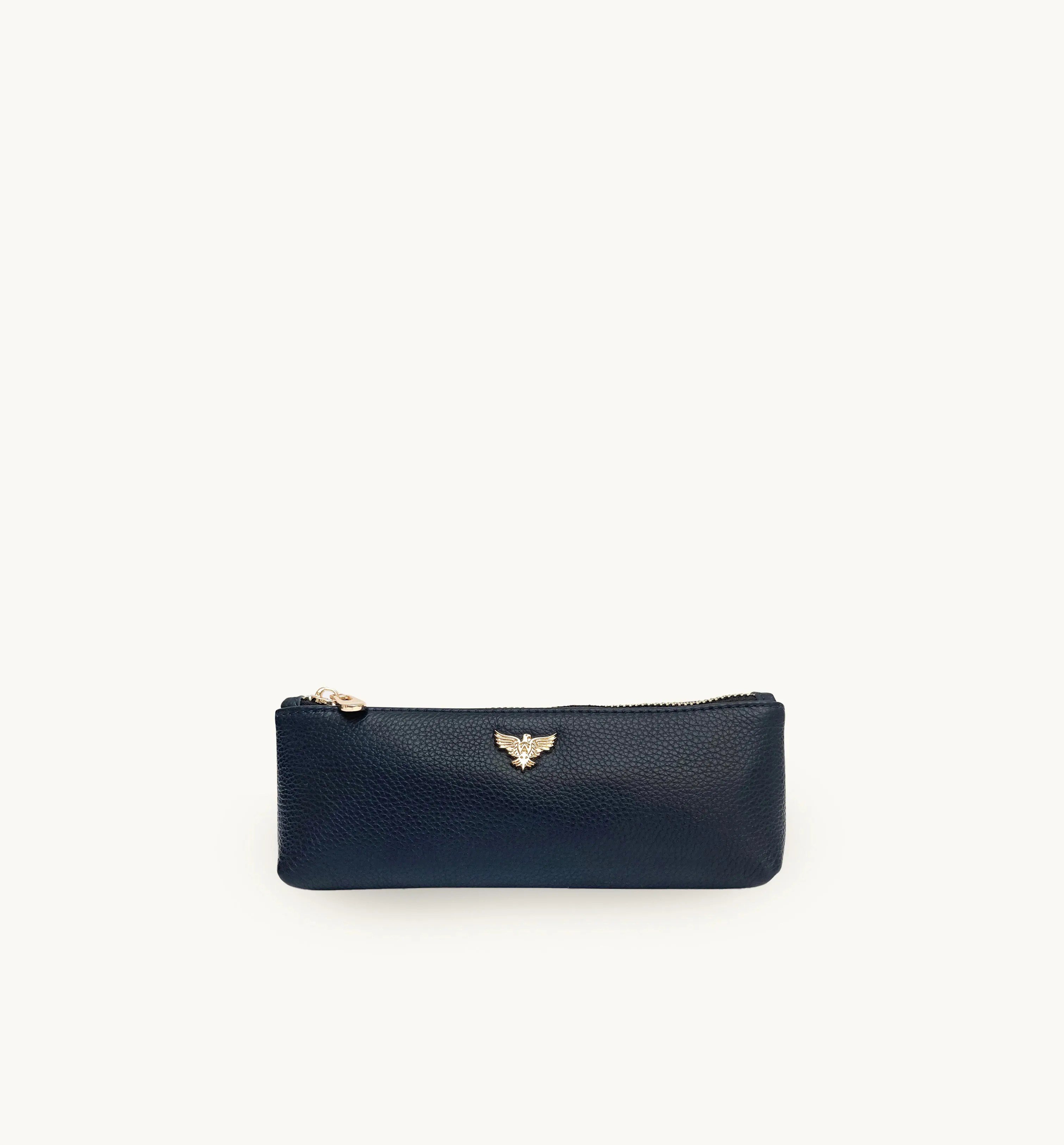 Personalised Navy Leather Case