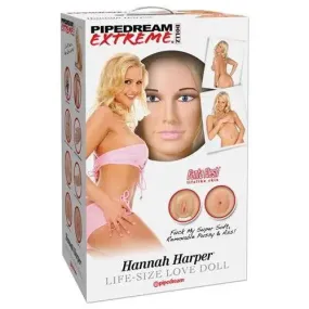 Pipedream Extreme Dollz Hannah Harper Life Size Love Doll