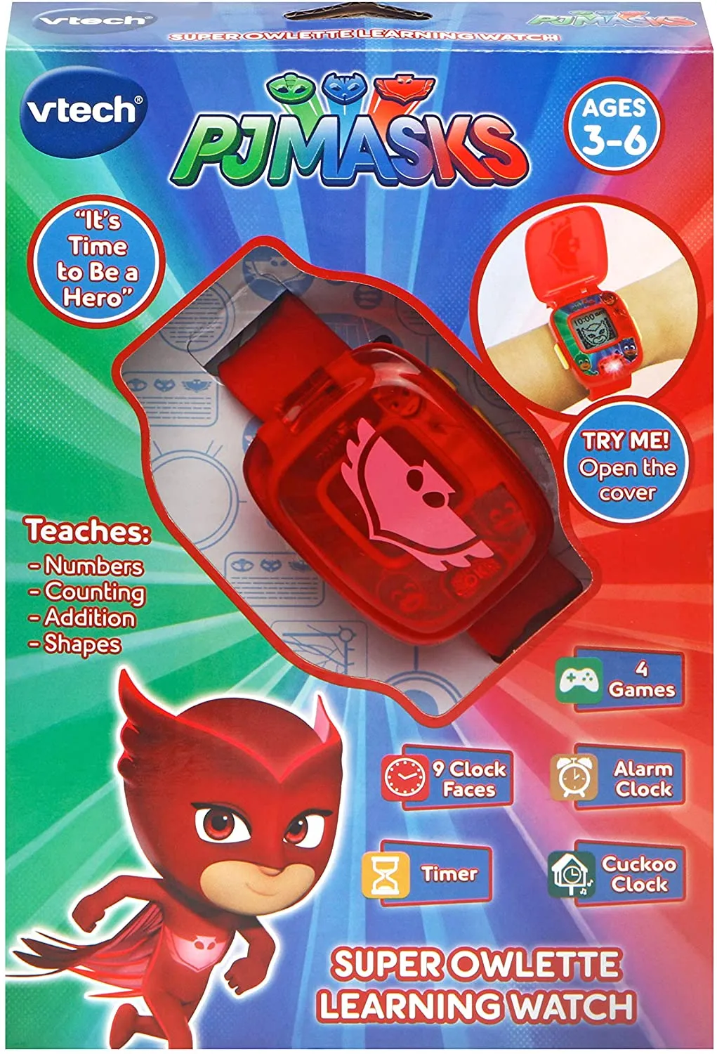 PJ MASKS SUPER OWELTTE LEARNING WATCH