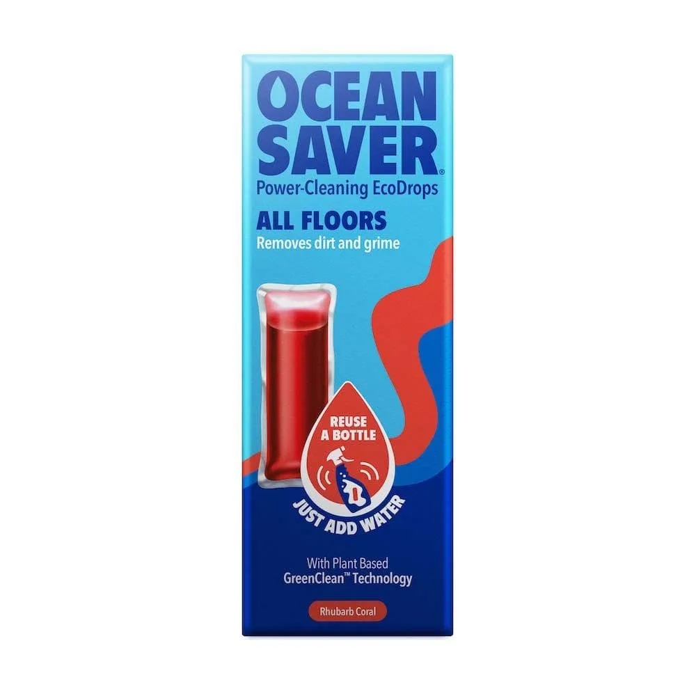 Plastic Free Cleaning Drop All Purpose Floor - Rhubarb Coral