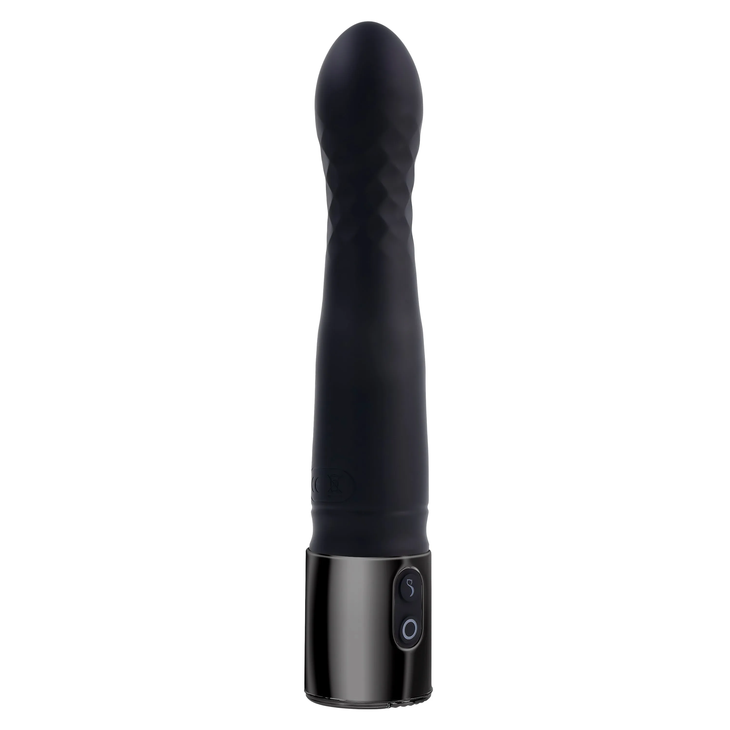 Playboy Pleasure PLEASURE ZONE - Black 21.4 cm Rechargeable Vibrator with USB Charging Dock