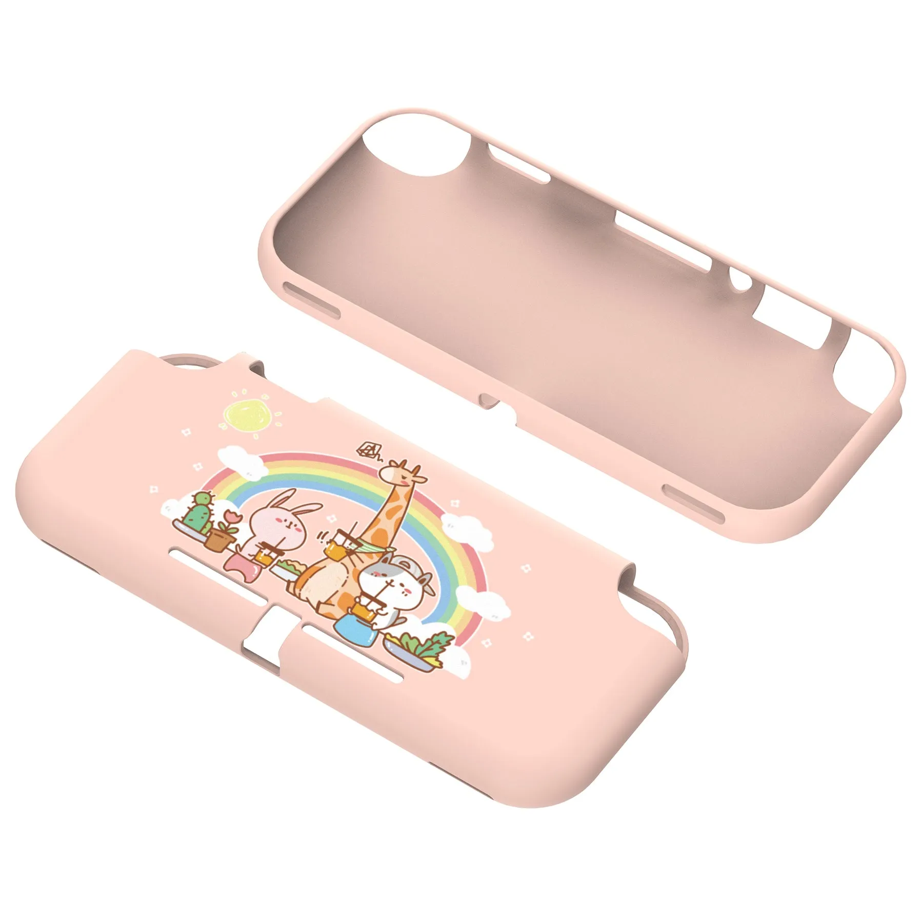 PlayVital Animals Party Custom Protective Case for NS Switch Lite, Soft TPU Slim Case Cover for NS Switch Lite - LTU6005