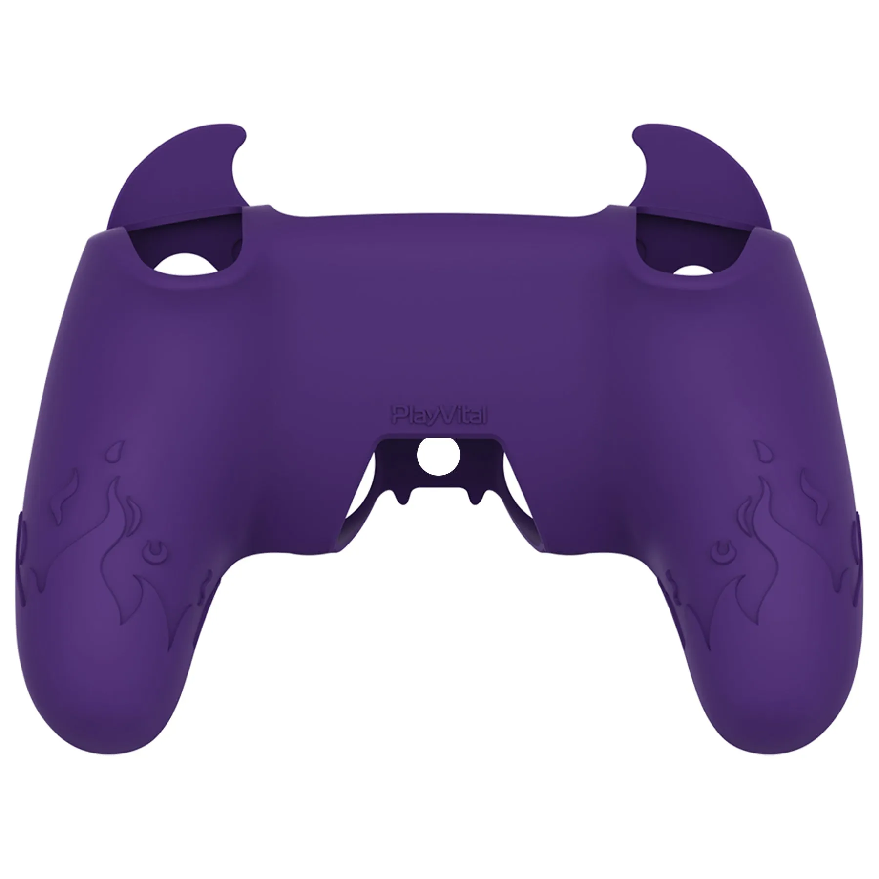 PlayVital Cute Demon Controller Silicone Case Compatible With PS5 Controller - Purple - DEPFP002