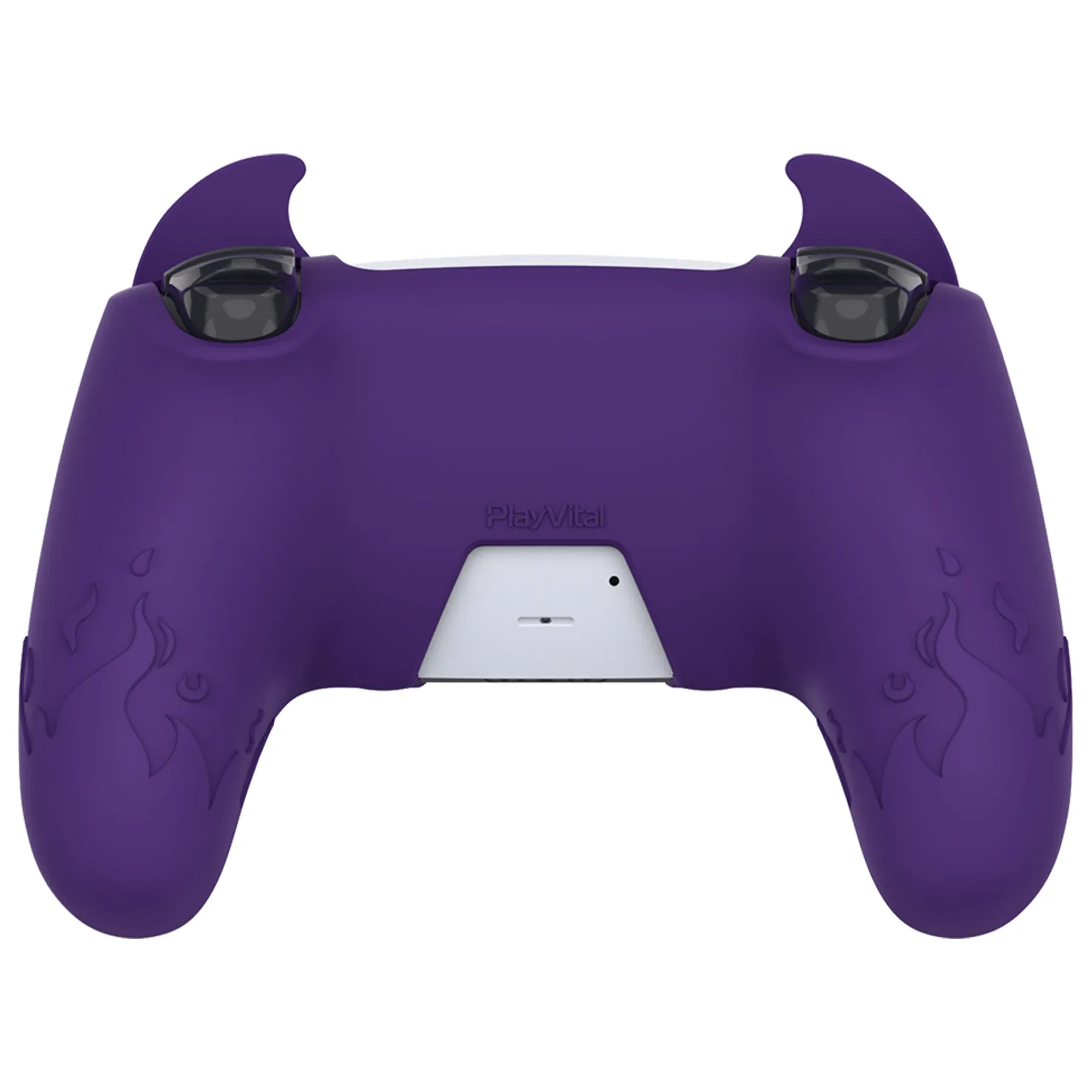 PlayVital Cute Demon Controller Silicone Case Compatible With PS5 Controller - Purple - DEPFP002