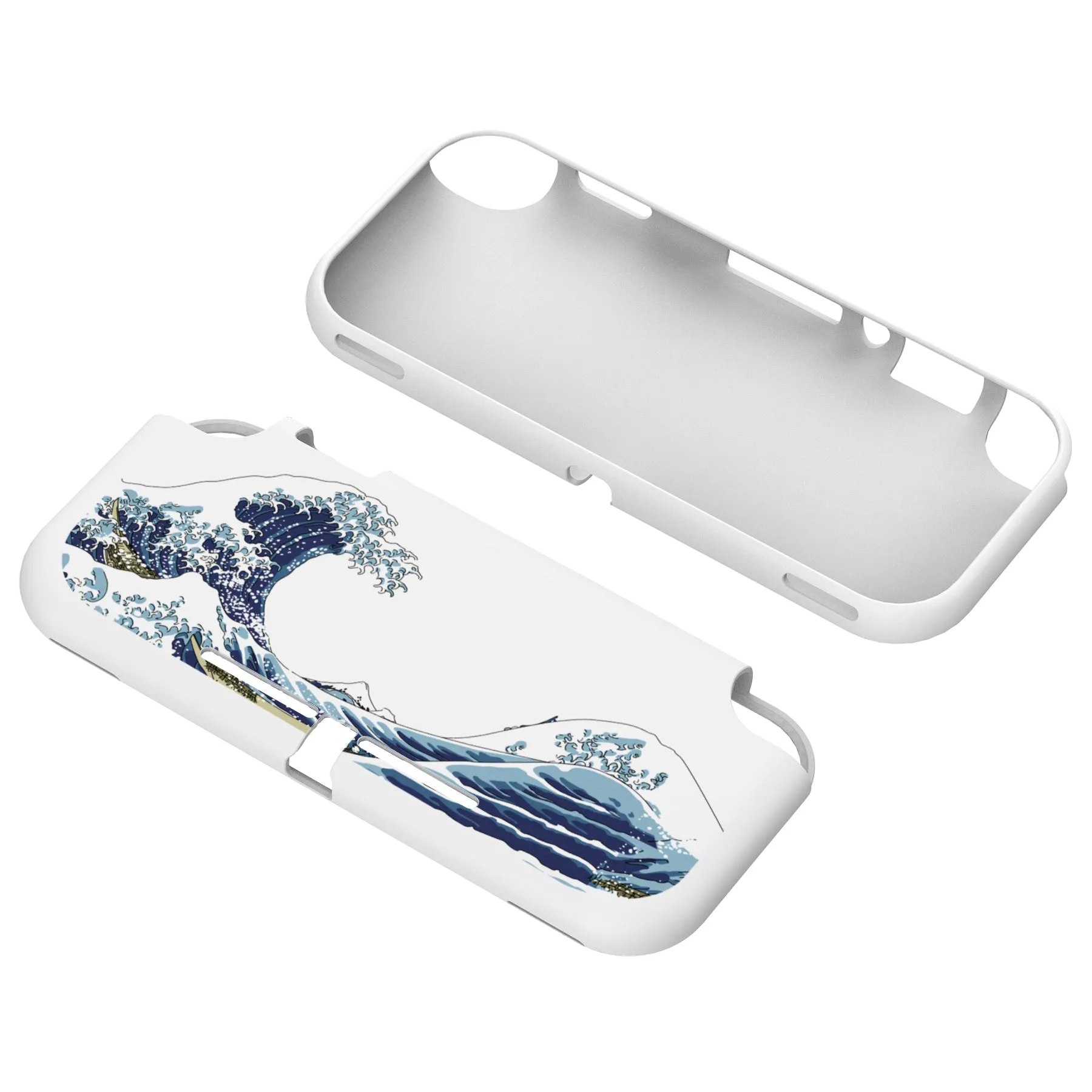 PlayVital The Great Wave Custom Protective Case for NS Switch Lite, Soft TPU Slim Case Cover for NS Switch Lite - LTU6017