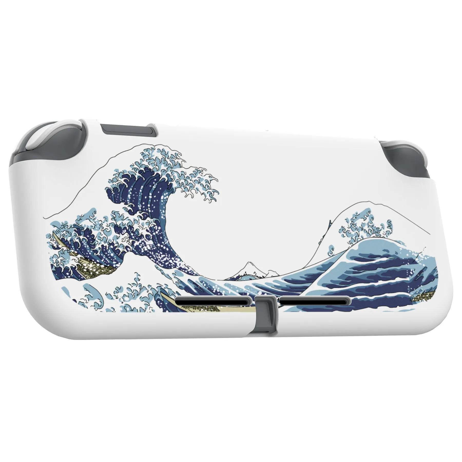 PlayVital The Great Wave Custom Protective Case for NS Switch Lite, Soft TPU Slim Case Cover for NS Switch Lite - LTU6017