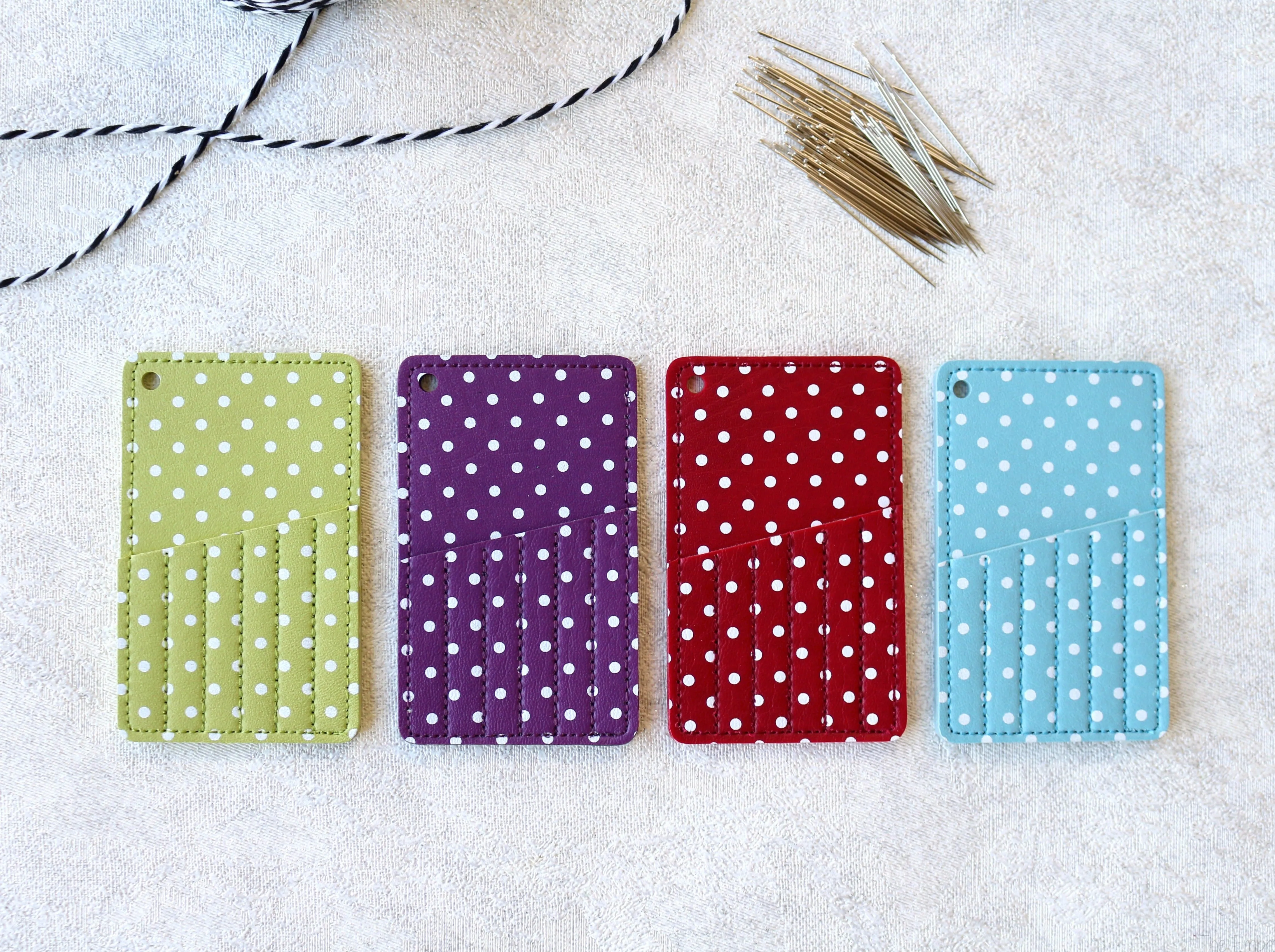 Polka Dot Embroidery Needle Case