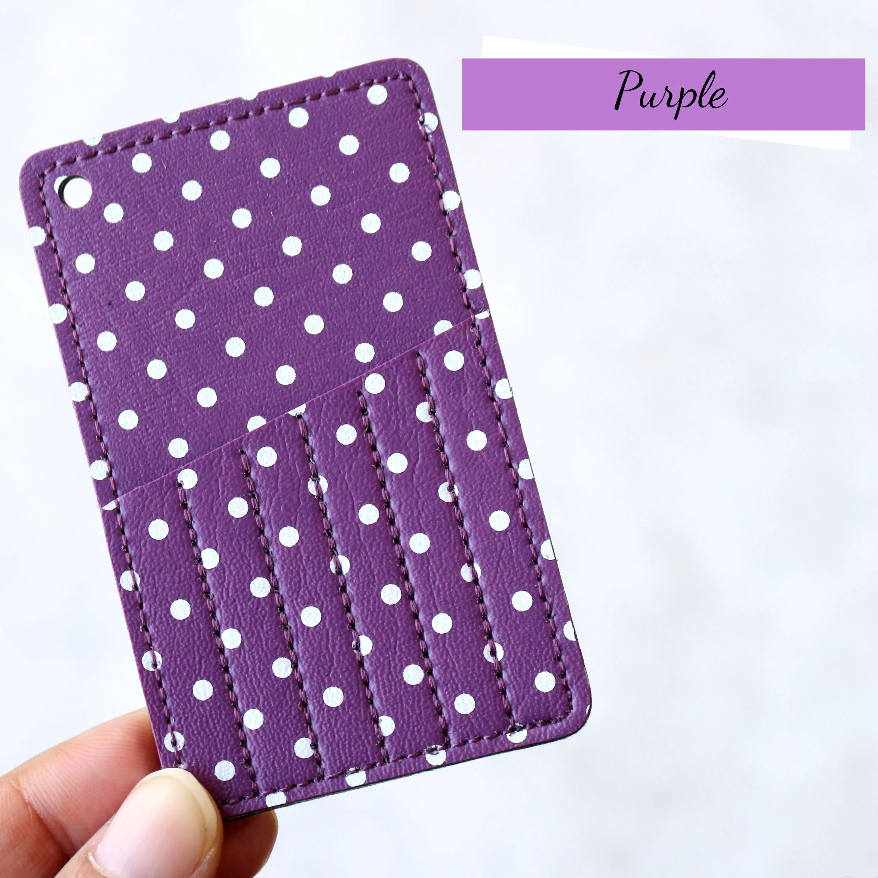 Polka Dot Embroidery Needle Case