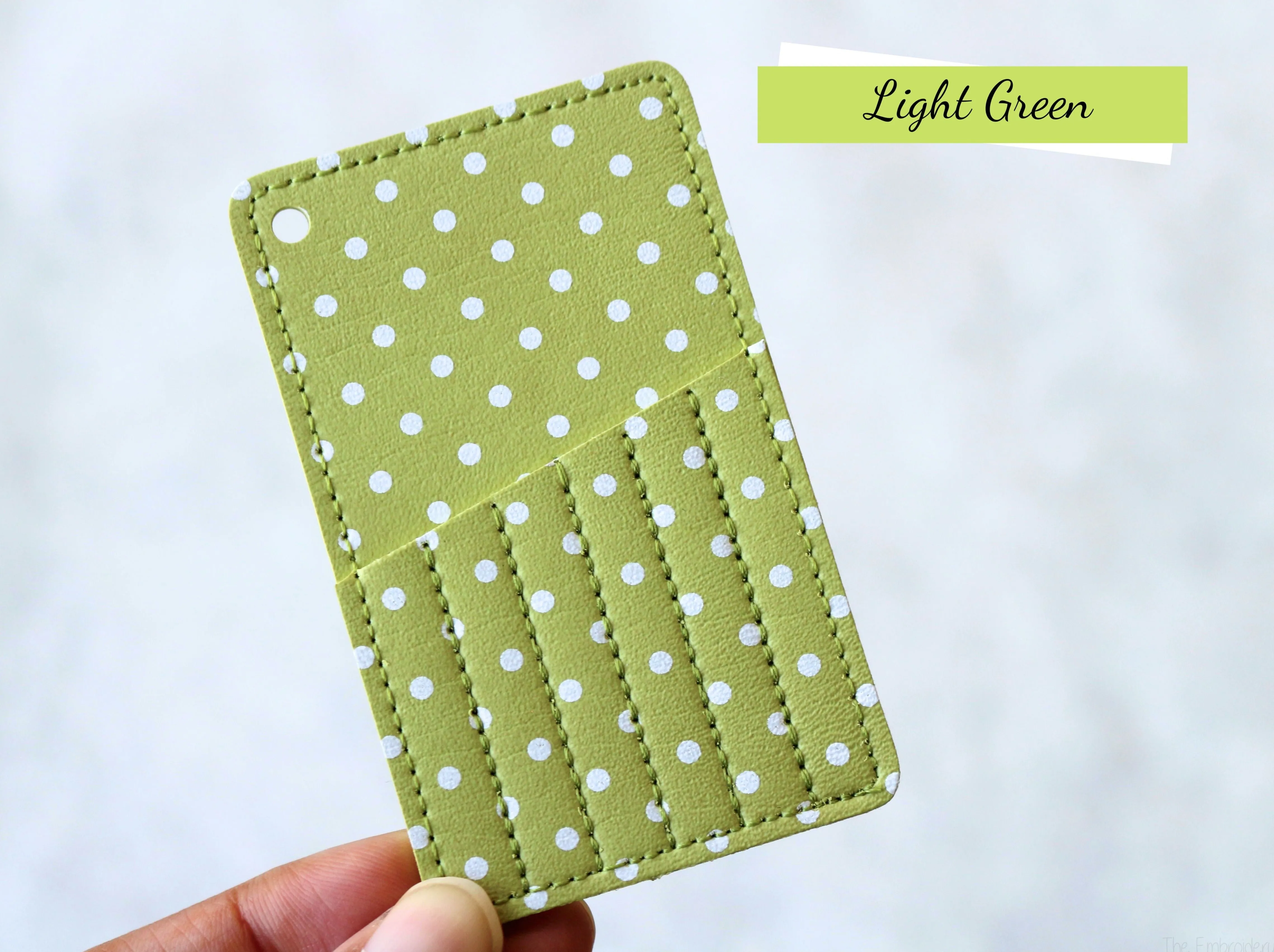 Polka Dot Embroidery Needle Case