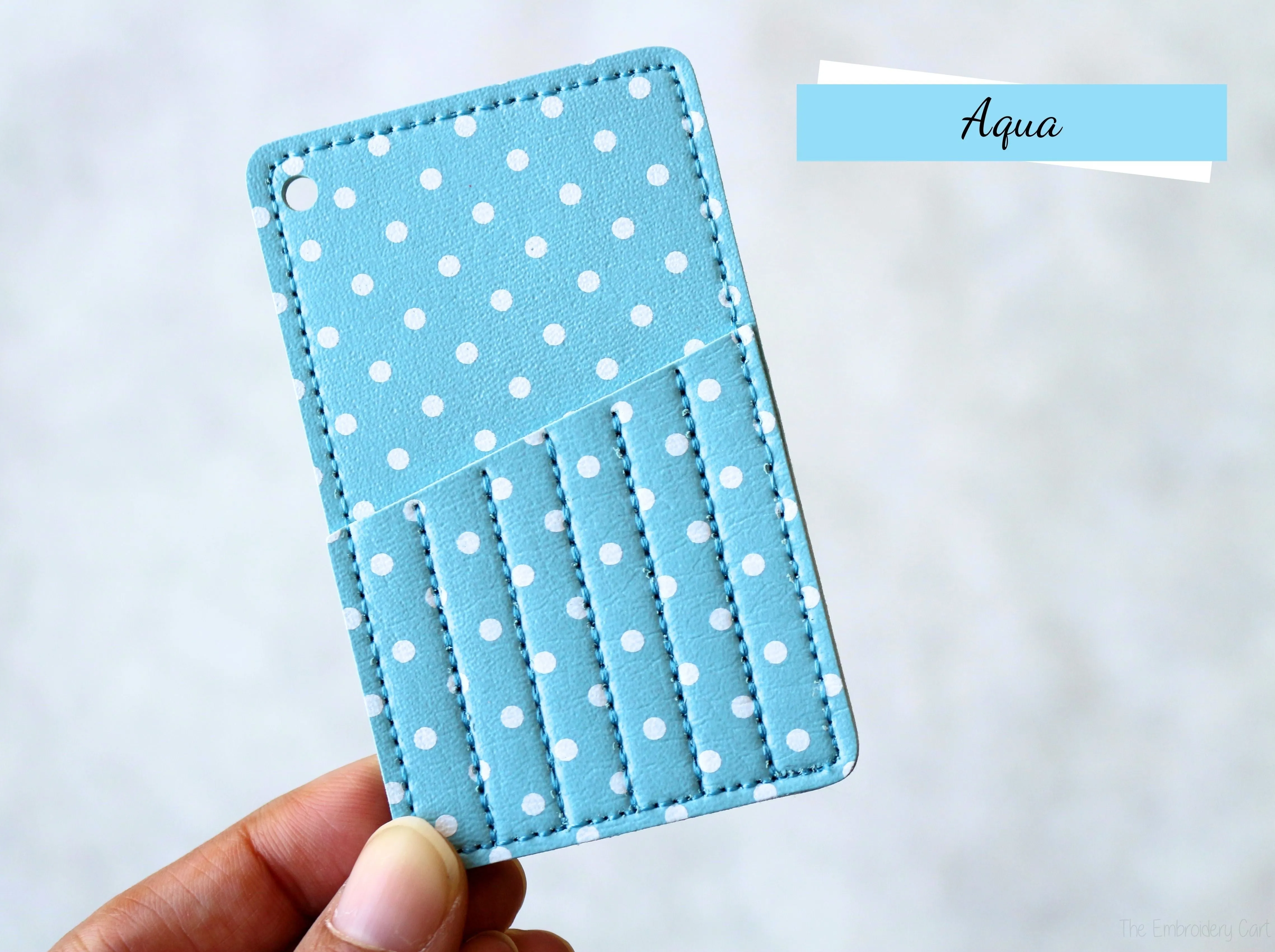 Polka Dot Embroidery Needle Case