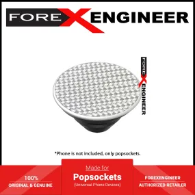 PopSockets PopGrip LUXE Swappable - Genuine Metal Fiber