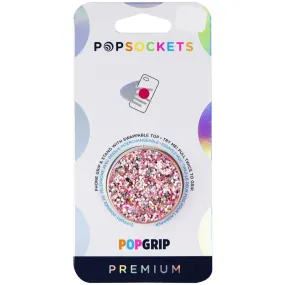 PopSockets PopGrip with Swappable Top for Phones/Tablets - Sparkle Rosebud Pink