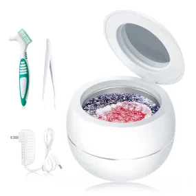 Portable Ultrasonic Cleaner for Retainers, Dentures, Jewelry, and Braces