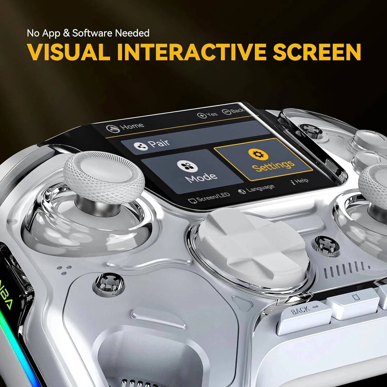 Premium Screen Interactive Wireless Anti-Drift Gaming Controller