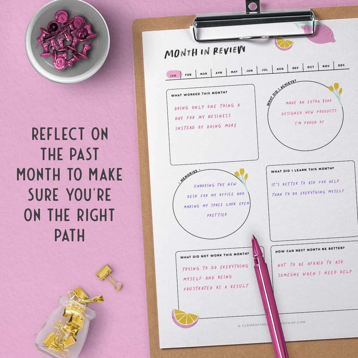 Printable Life Planner (Vibrant Edition) | 56 Life Organization Printables