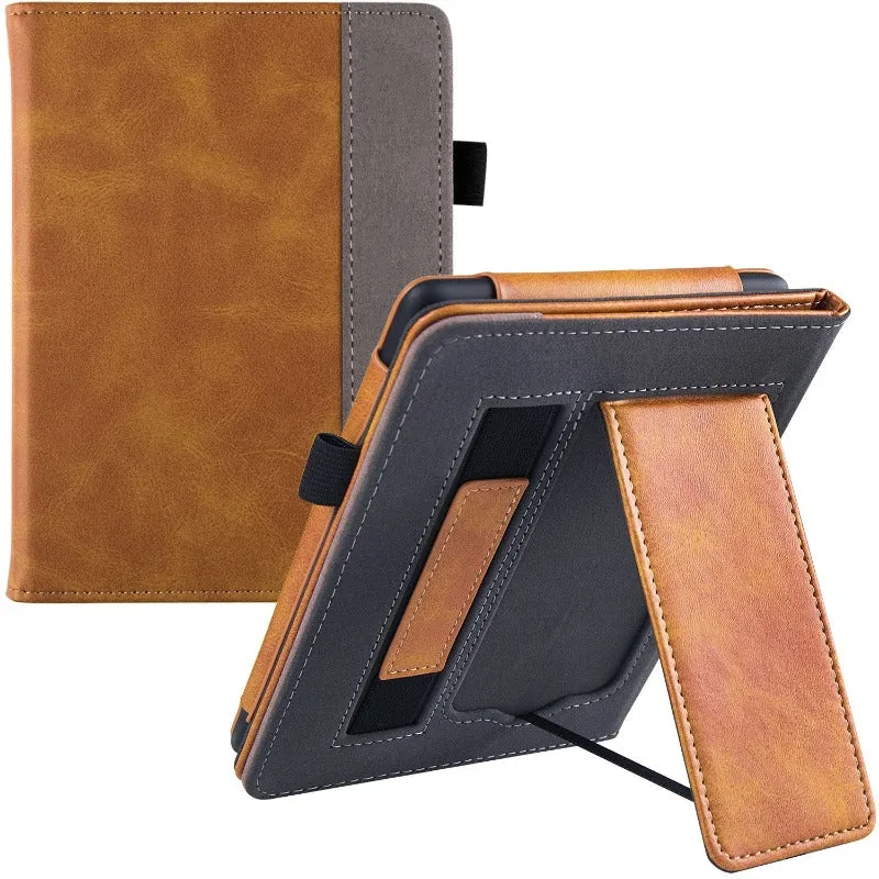 PU Leather Sleeve Stand Case  with Hand Strap For 6.8 Kindle Paperwhite 11th Gen