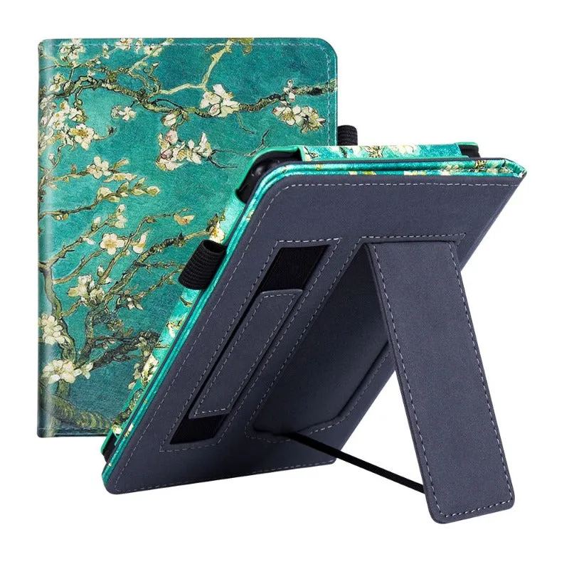 PU Leather Sleeve Stand Case  with Hand Strap For 6.8 Kindle Paperwhite 11th Gen