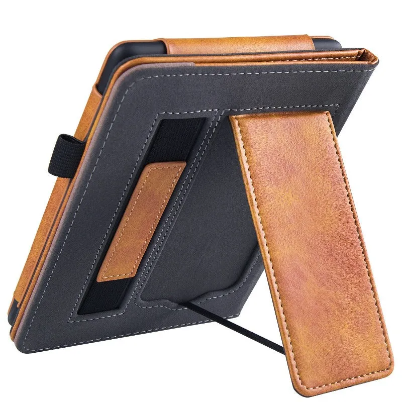 PU Leather Sleeve Stand Case  with Hand Strap For 6.8 Kindle Paperwhite 11th Gen