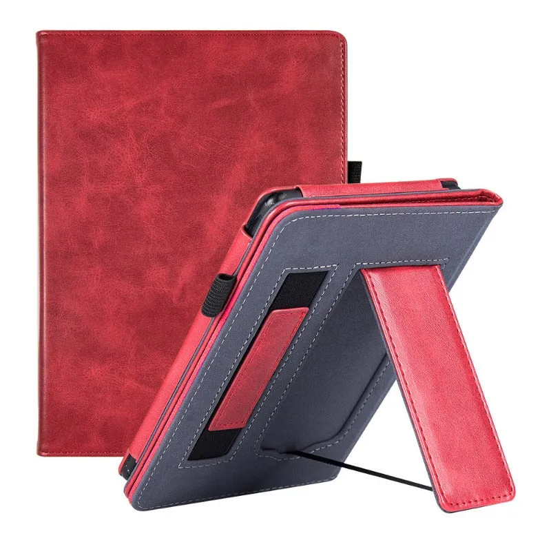 PU Leather Sleeve Stand Case  with Hand Strap For 6.8 Kindle Paperwhite 11th Gen