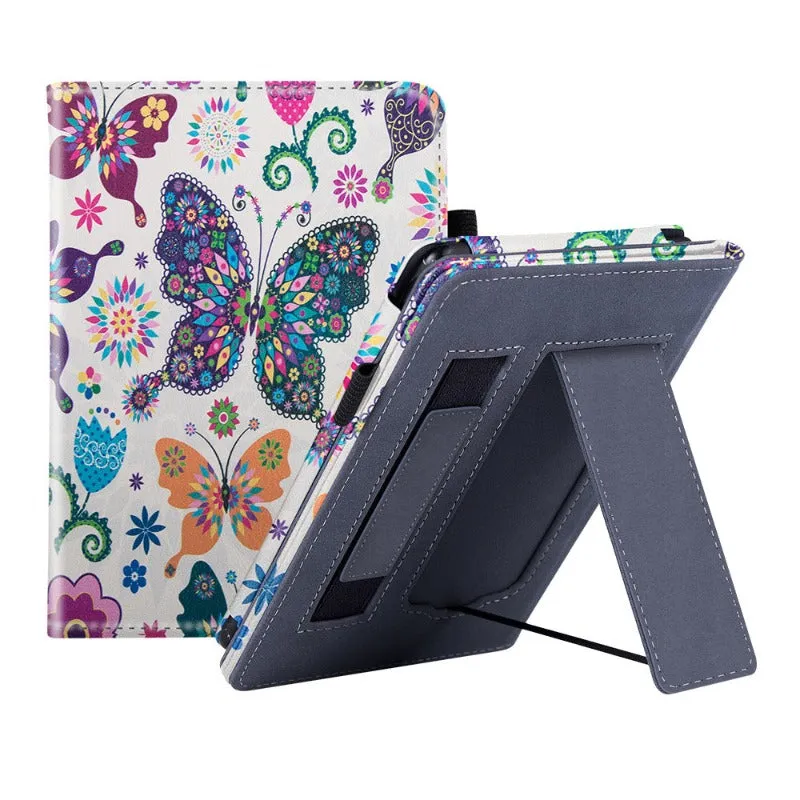 PU Leather Sleeve Stand Case  with Hand Strap For 6.8 Kindle Paperwhite 11th Gen