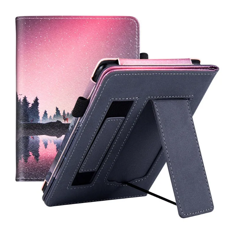 PU Leather Sleeve Stand Case  with Hand Strap For 6.8 Kindle Paperwhite 11th Gen