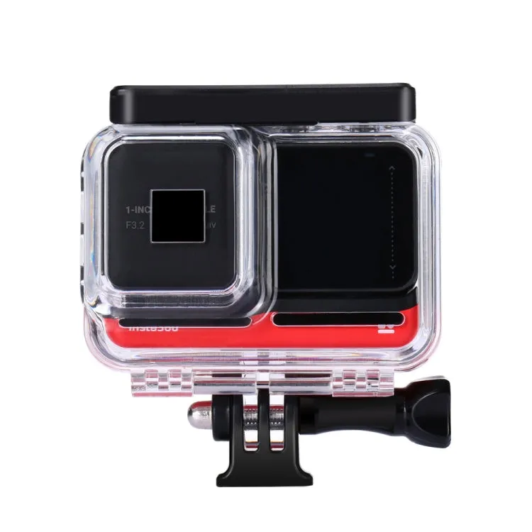 PULUZ 60m Underwater Depth Diving Case Waterproof Camera Housing for Insta360 ONE R 1.0 inch Edition(Transparent)