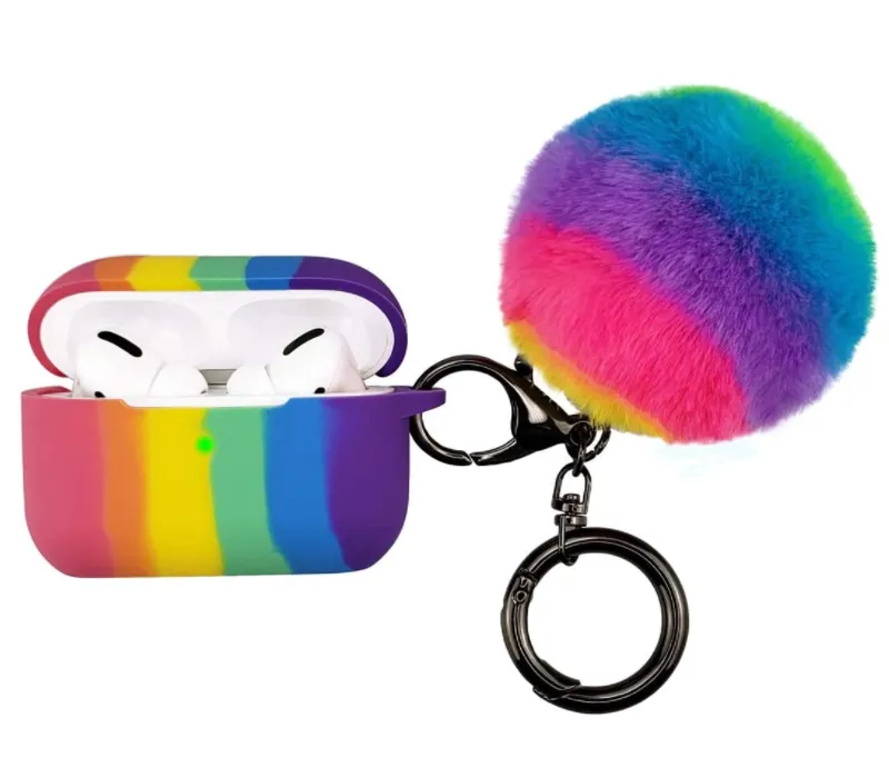 Rainbow Pride Keychain Case for Airpod Pro