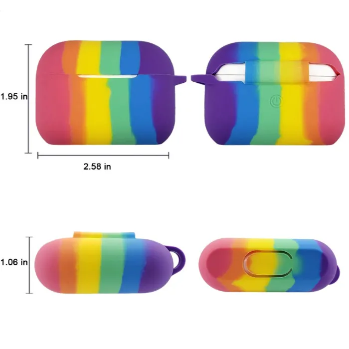 Rainbow Pride Keychain Case for Airpod Pro