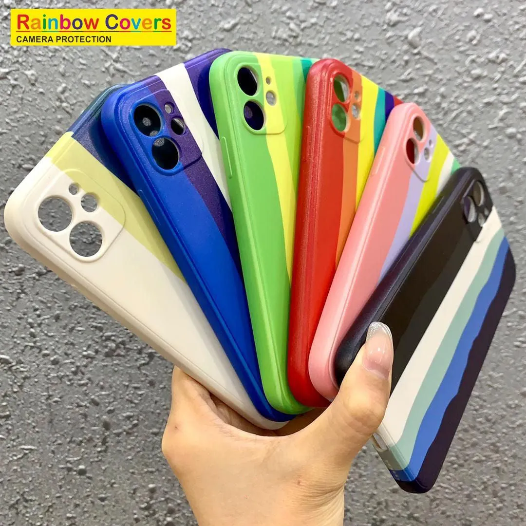 Rainbow Soft Print Case For Vivo