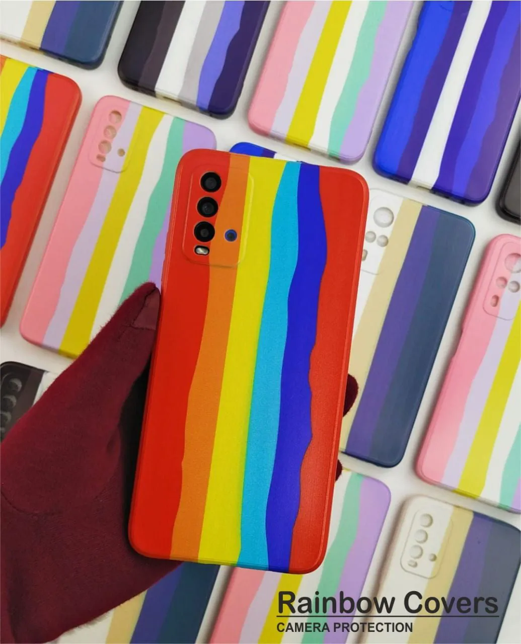 Rainbow Soft Print Case For Vivo