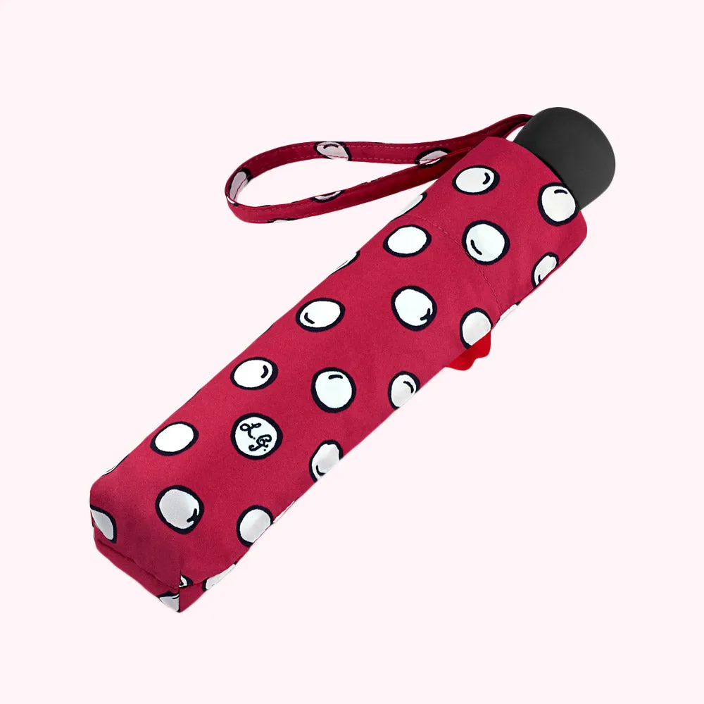 RASPBERRY POLKA PEARLS UMBRELLA